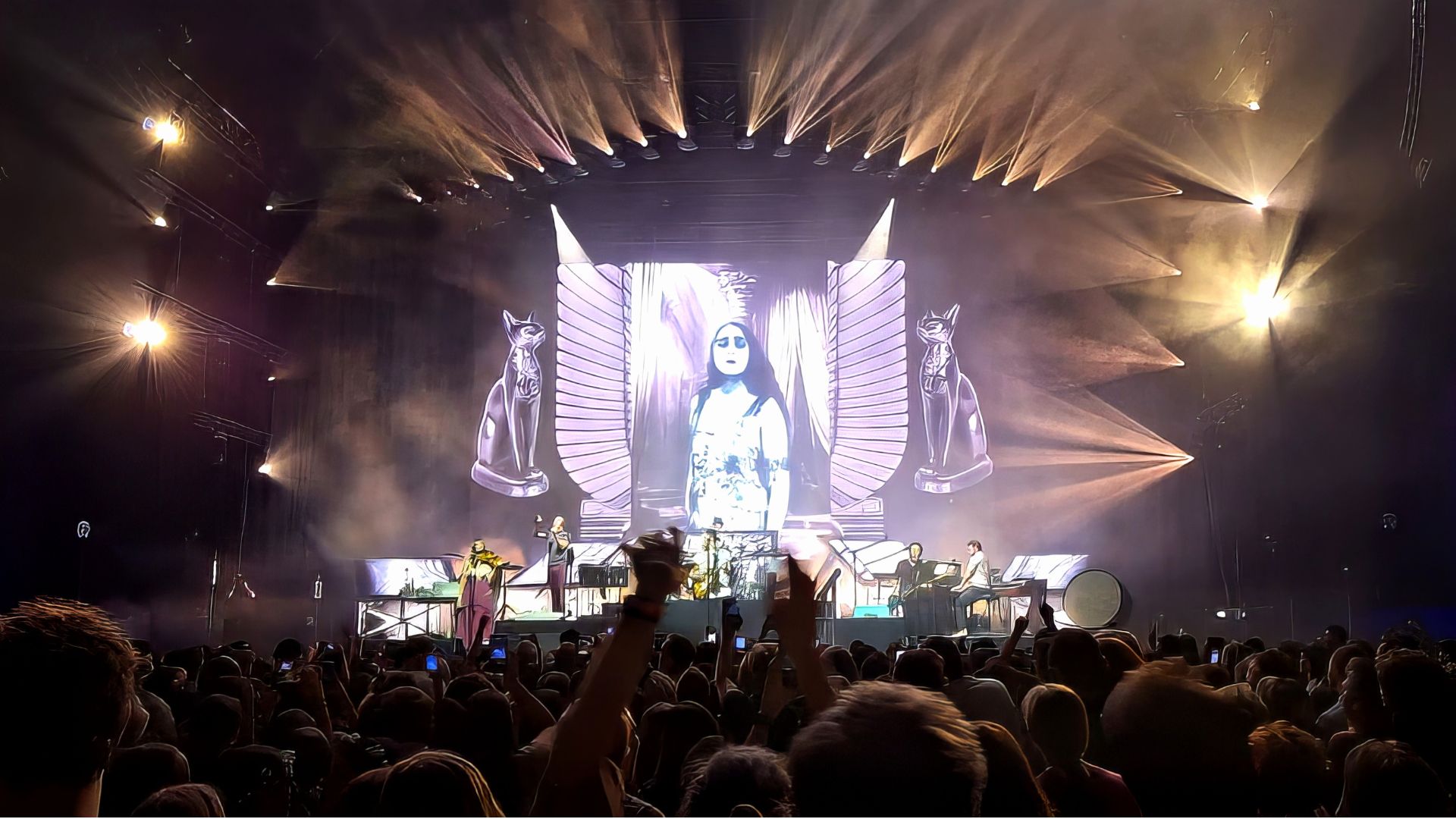 Large-scale concert in South Africa with LED stage design and packed crowd
